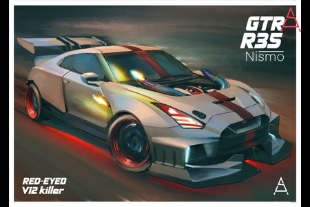 Nissan Gtr R35 Nismo Wide Body Red Eyed Demon
