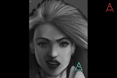 Reaper Girl Portrait Close Up